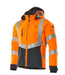 Mascot Softshell Jacket 15502-246-14010 HiVis oranje/donkermarine maat 2XL (Nog 1 op voorraad)(Prijs excl. BTW)