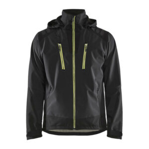 Blaklader Softshell Jack 4749-2513 Zwart/High vis geel (9933) maat M (Nog 1 op voorraad)(Prijs excl. BTW)